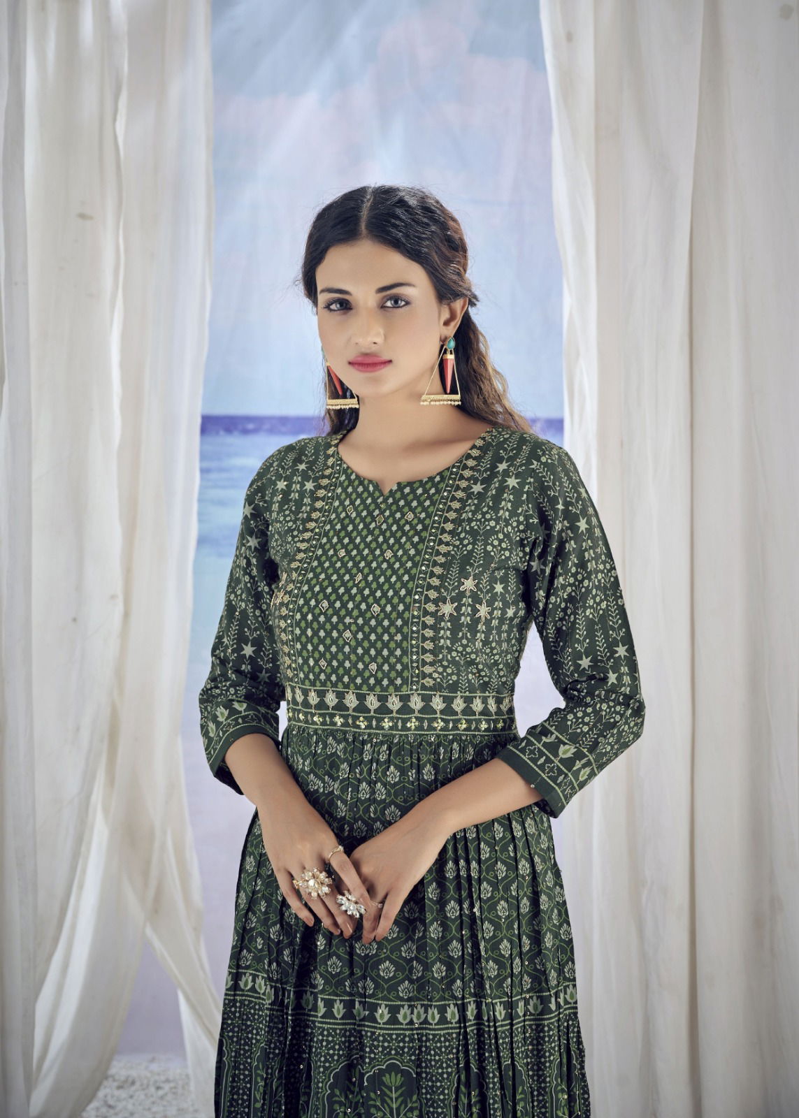 Kig By Amoha Viscose Muslin Printed Long Kurtis Catalog